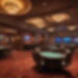 Interior view of the Ameristar Kansas City Poker Room showcasing its vibrant atmosphere