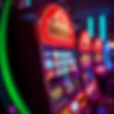 Detailed view of an Ameristar slot machine showcasing its vibrant interface and features