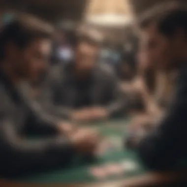 A thoughtful player analyzing a poker hand