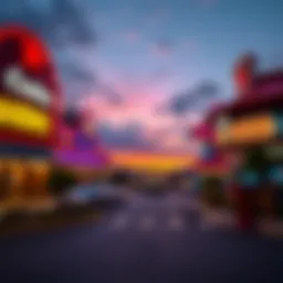 Scenic view of a Mississippi casino at sunset