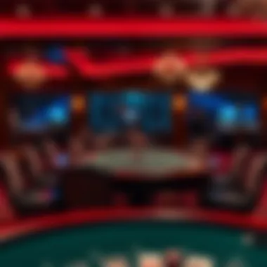 An elegant gaming table at a Saratoga Springs casino