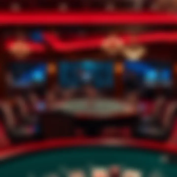 An elegant gaming table at a Saratoga Springs casino