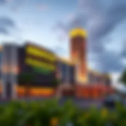 Panoramic view of Paragon Casino's exterior