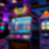 A beautifully designed enchanted slot machine featuring mythical creatures and vivid colors