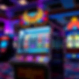 A beautifully designed enchanted slot machine featuring mythical creatures and vivid colors