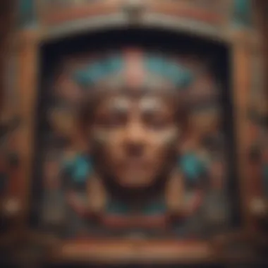 Intricate Designs of Aztec Slot Machine Vibrant Aztec-themed slot machine with intricate designs