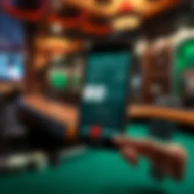 Visualization of app interface with engaging features