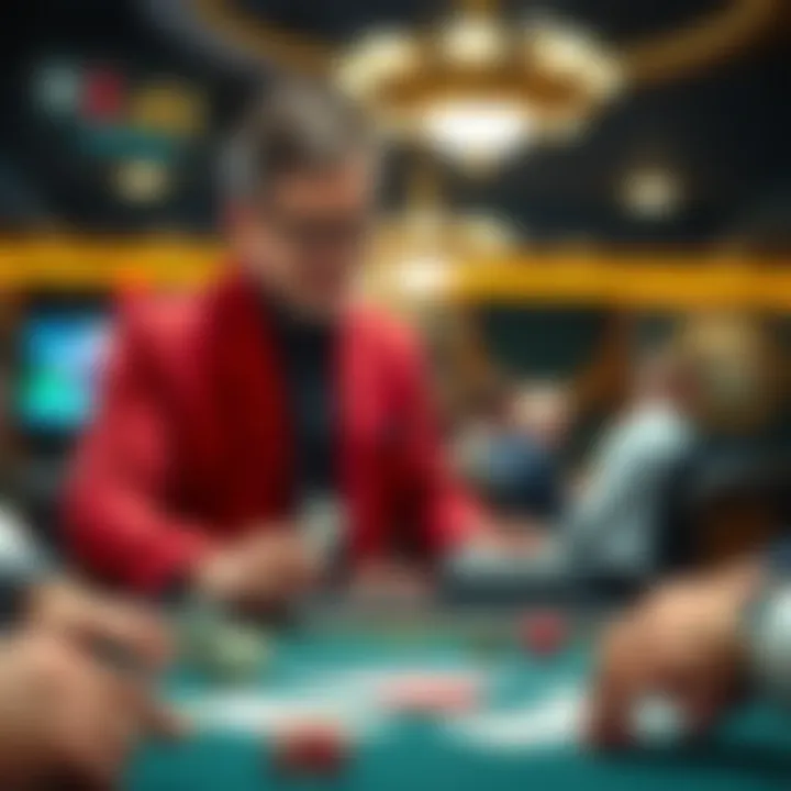 Instructor guiding dealers through advanced techniques