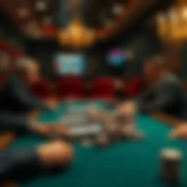 Interactive training session showcasing blackjack strategies