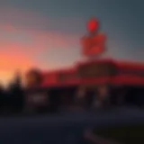 Exterior view of a popular casino in Standish