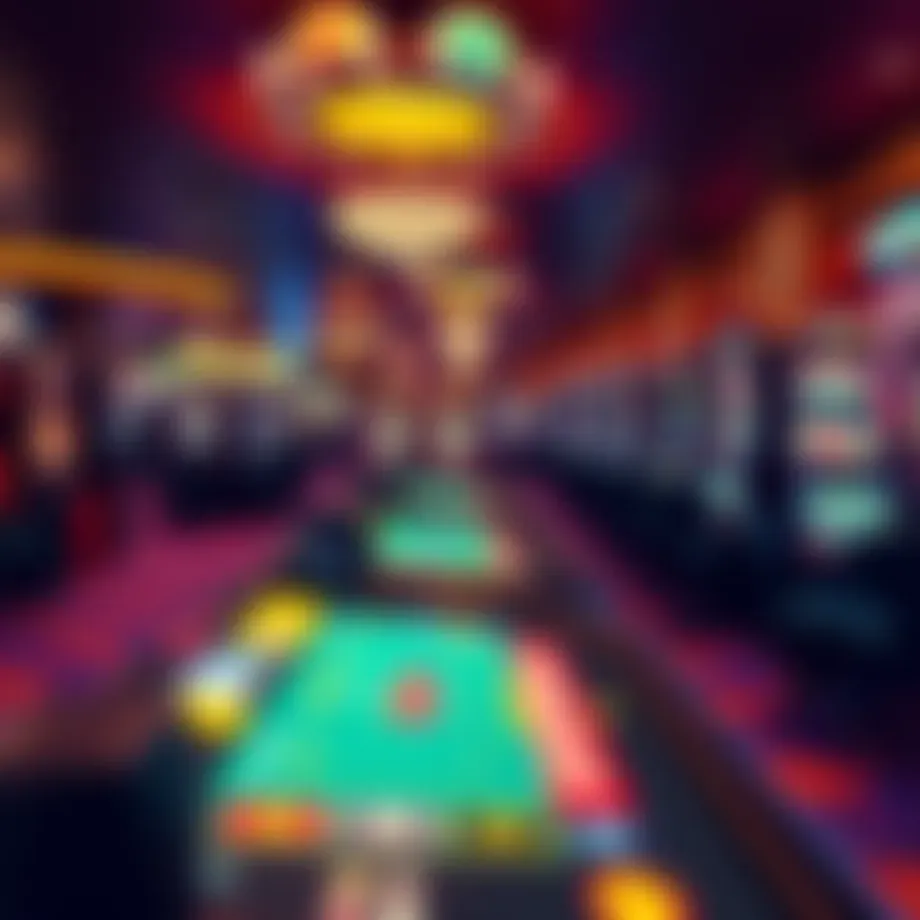 Vibrant gaming floor at Casino Morgantown