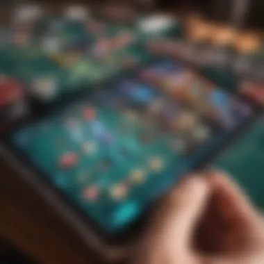 Discovering Free App Games A vibrant smartphone screen showcasing various free app games