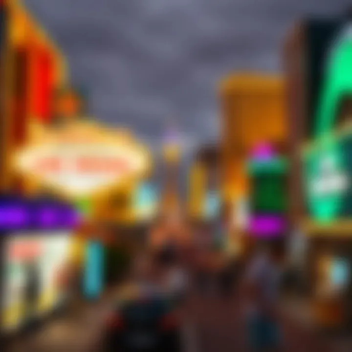 Vibrant Las Vegas Strip showcasing free attractions