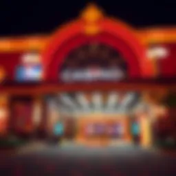 Exterior view of a luxurious casino in Louisiana