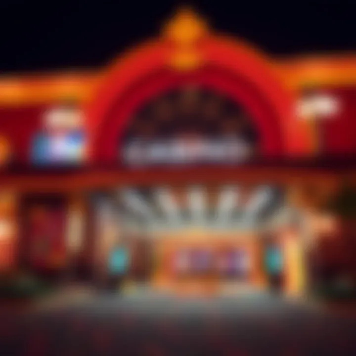 Exterior view of a luxurious casino in Louisiana