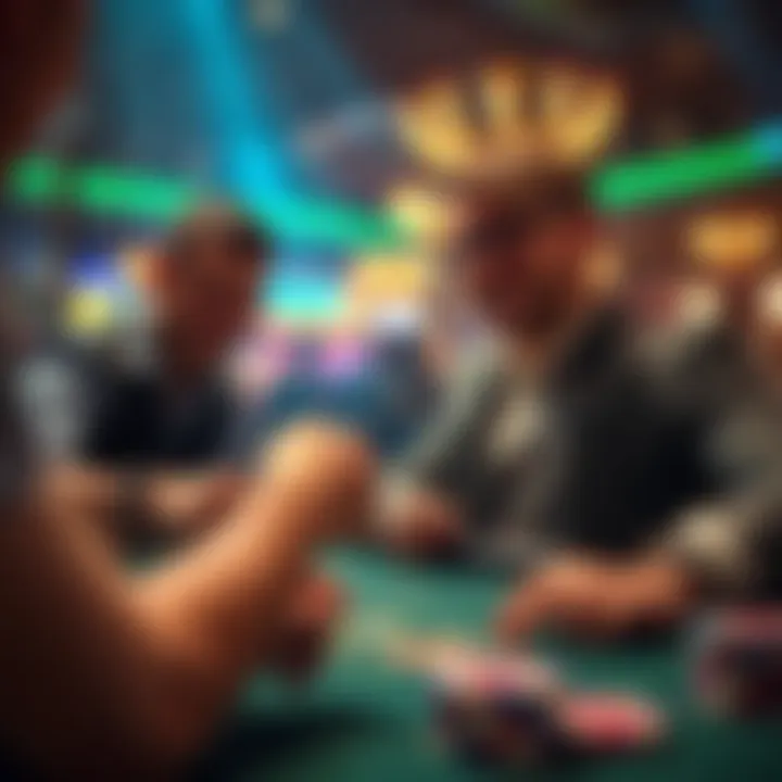 Casino Betting Moment A dynamic scene depicting a thrilling betting moment in a casino