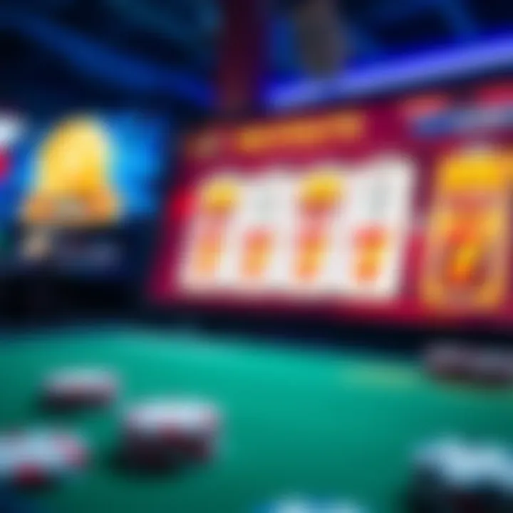 Online Gaming Payouts An engaging shot of an online gaming interface highlighting substantial payouts
