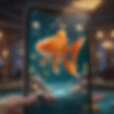 A vibrant and engaging interface of the Goldfish Casino app