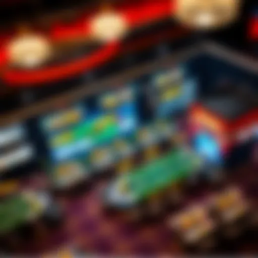 Aerial View of Grand Victoria Casino Sports Betting Area Aerial view of Grand Victoria Casino showcasing sports betting area