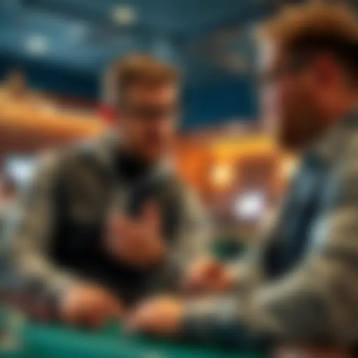 A knowledgeable bettor discussing strategies with a friend