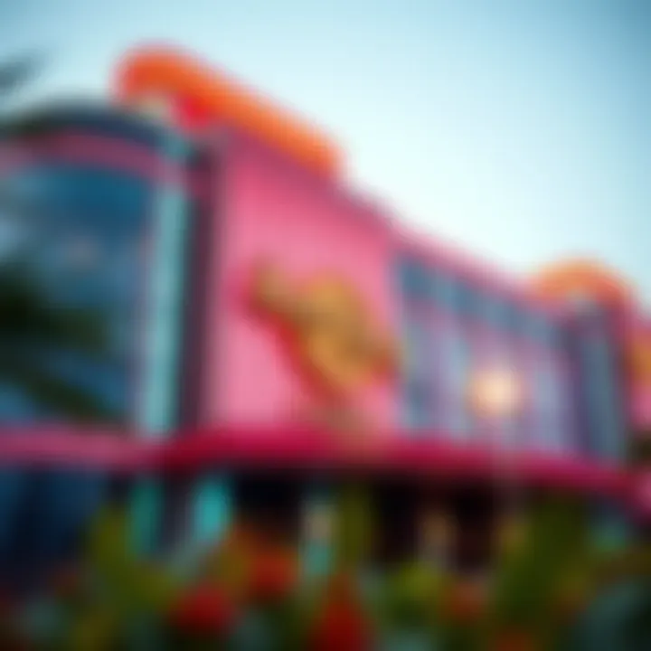 Vibrant Architecture of Hard Rock Casino Exterior view of Hard Rock Casino showcasing its vibrant architecture