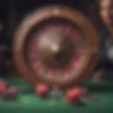 Elegant roulette wheel highlighting the element of chance