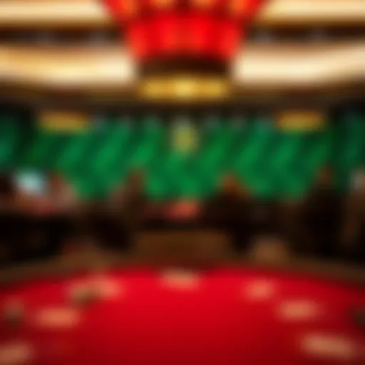 A captivating view of the blackjack table at Parx Casino featuring players engaged in the game