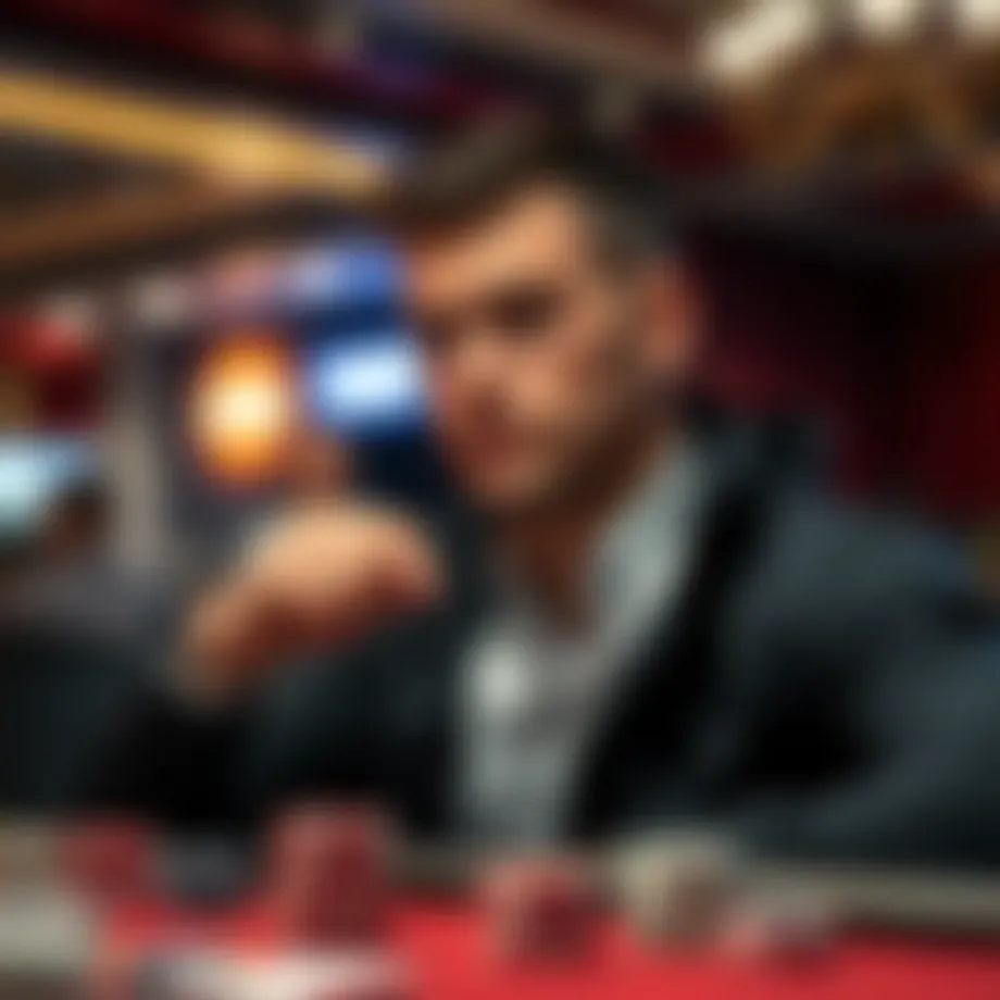 A person contemplating poker strategies