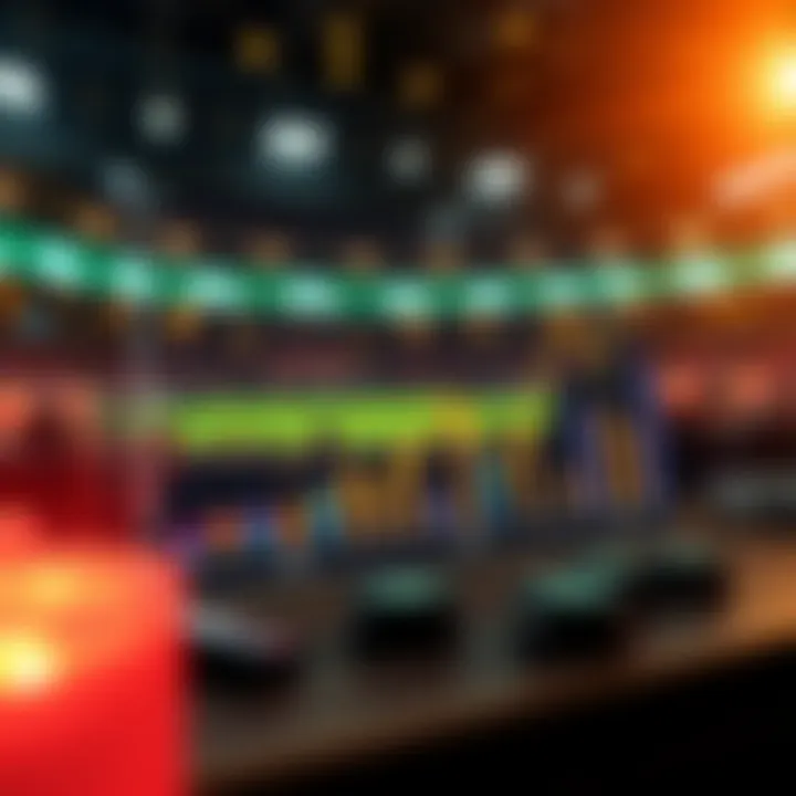 Graph showing betting odds trends