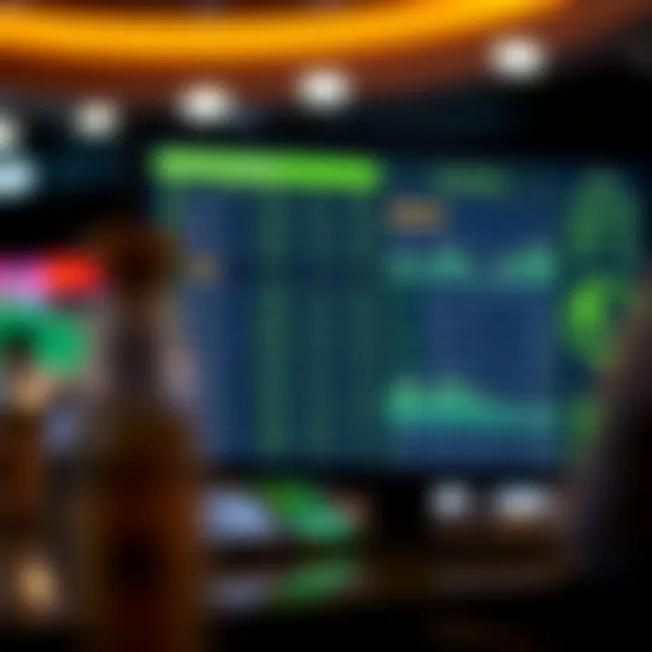 Analysis of player statistics on a digital screen