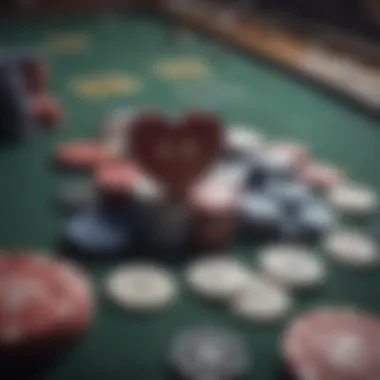 The Heart of Poker Culture Close-up of poker chips and cards on a gaming table