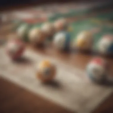 Visual representation of various lottery game types in Australia