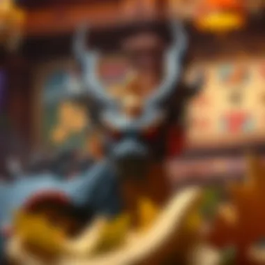 Artistic representation of the game's thematic elements and ambiance