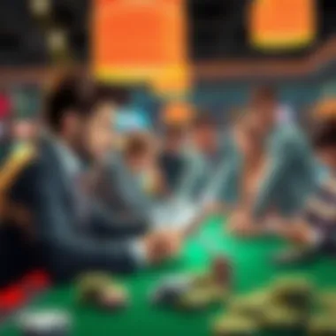 Illustration depicting player demographics interacting with slot games