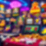 Diverse Selection of Slot Games Vibrant display of various app store slot games