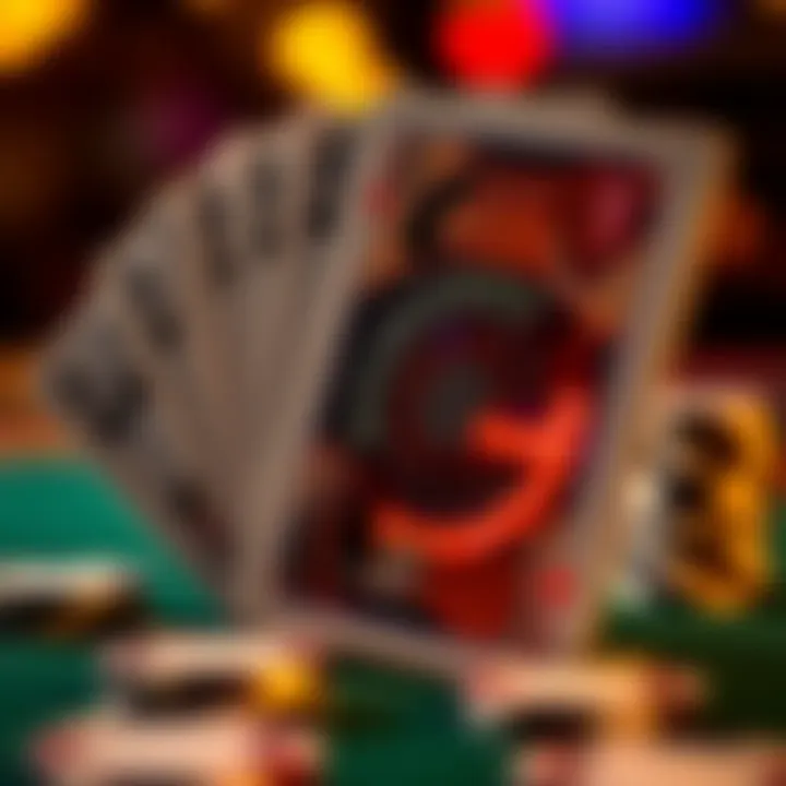 Advanced Technology in Betting Game Cards A close-up of advanced technology used in betting game cards, highlighting the intricate designs and features.