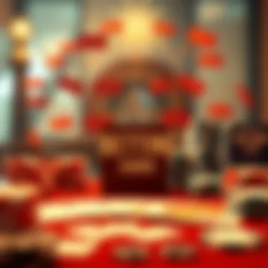 Psychological Factors in Betting An abstract representation of the psychological factors influencing betting decisions, featuring mind maps and thought processes.