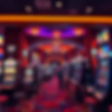 Gaming floor bustling with excitement and modern machines