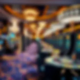 Luxurious gaming floor of a major casino