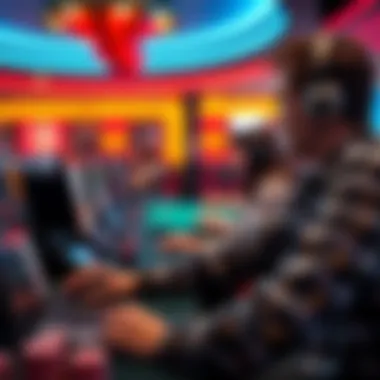 Player enjoying a thrilling online gaming experience