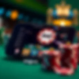 Visual representation of the WSOP app interface