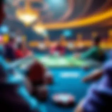 Future trends in online gambling depicted visually