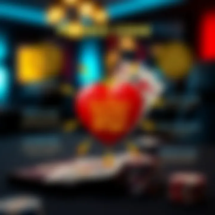 A detailed infographic showcasing the mechanics of the Golden Hearts Bingo promo code.