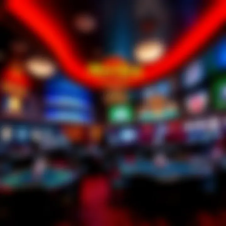 Vibrant Atmosphere of Hard Rock Casino Poker Room Interior view of the Hard Rock Casino Poker Room showcasing vibrant atmosphere