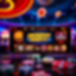 Vibrant display of Jackpot Party Casino app interface showcasing various games