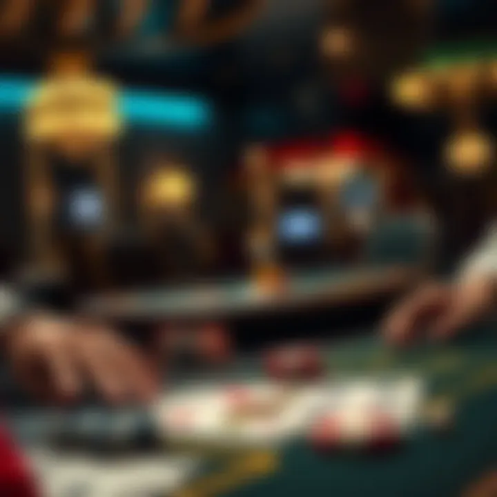 Visual representation of blackjack risk management strategies