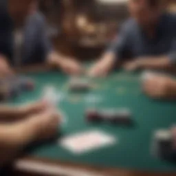 Strategic play at a Texas Hold'em table