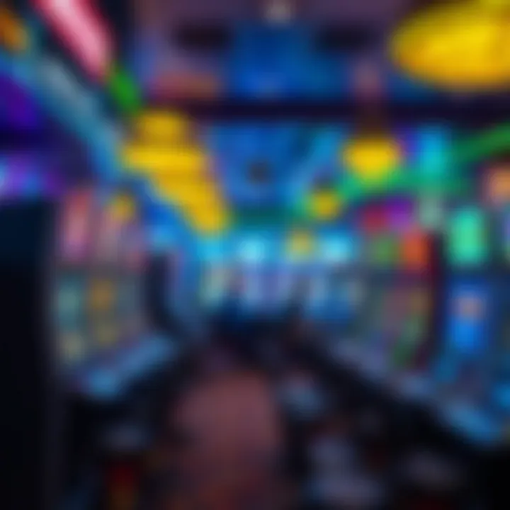 Interior gaming floor filled with various gaming machines and tables