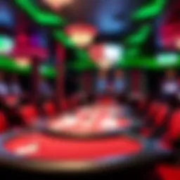 Interior view of Parx Poker Room showcasing tables