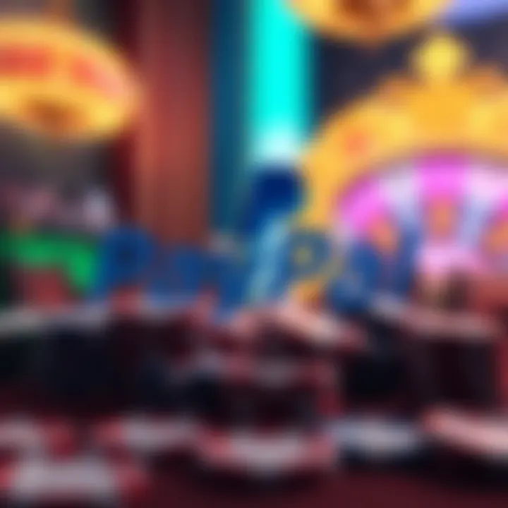 PayPal logo integrated with online gambling symbols